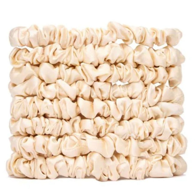 Veganboost Satin Scrunchies Nude Small - 8pcs