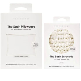 Veganboost Satin Sleepy Set - White