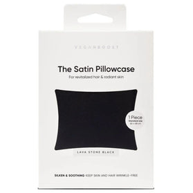 Veganboost The Satin Pillowcase Lava Stone Black