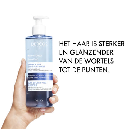 Vichy Dercos Mineral Soft Shampoo - 390ml