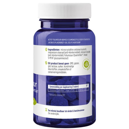 Vitakruid Actief Foliumzuur 400mcg Quatrefolic® Folaat 5-MTHF -90pcs