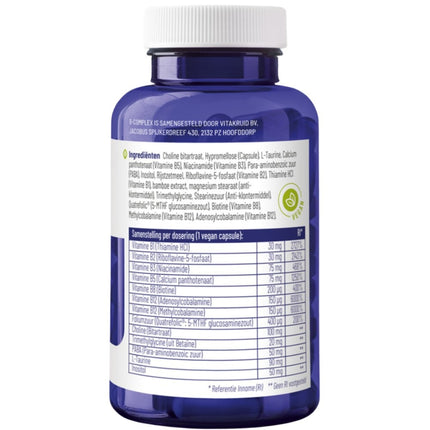 Vitakruid B-Complex Actief zonder B6 - 90pcs