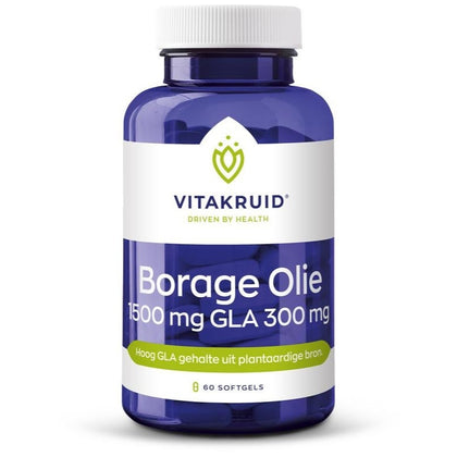 Vitakruid Borage Olie 1500mg GLA 300mg - 60st