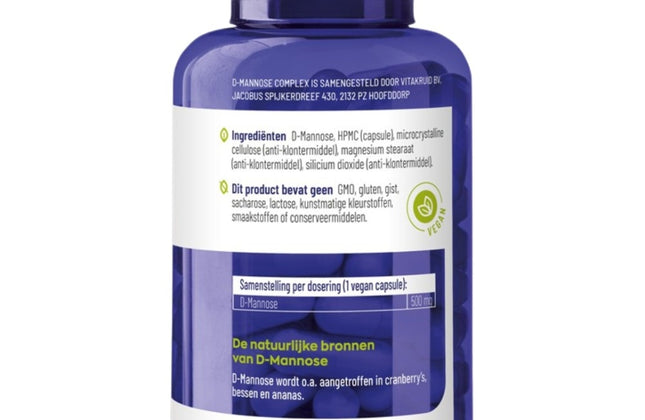 Vitakruid D-Mannose 500mg - 90pcs