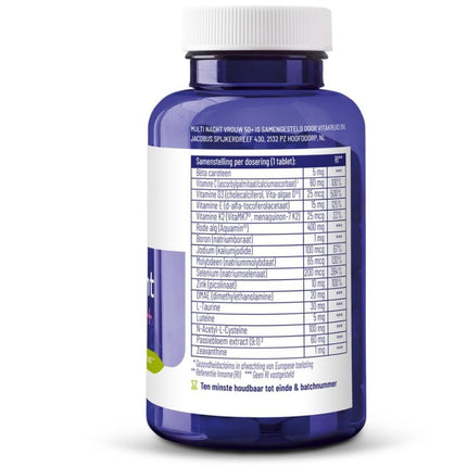 Vitakruid Multi Nacht Vrouw 50+  - 90st
