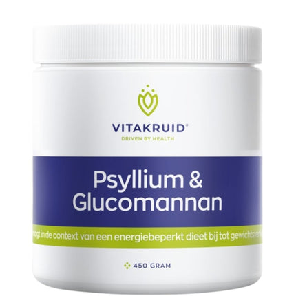 Vitakruid Psyllium & Glucomannan Poeder - 450gr