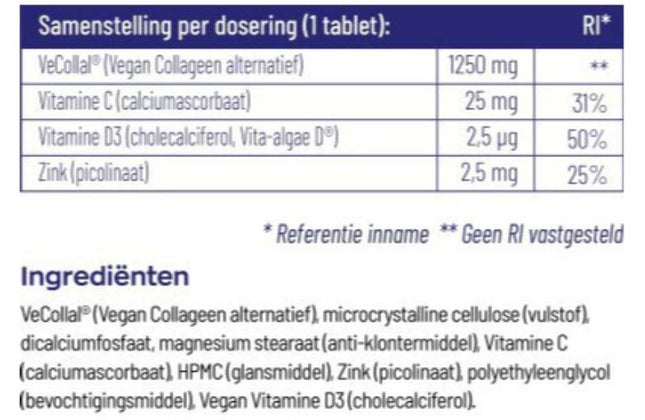 Vitakruid Vegan Collageen Builder - 90pcs