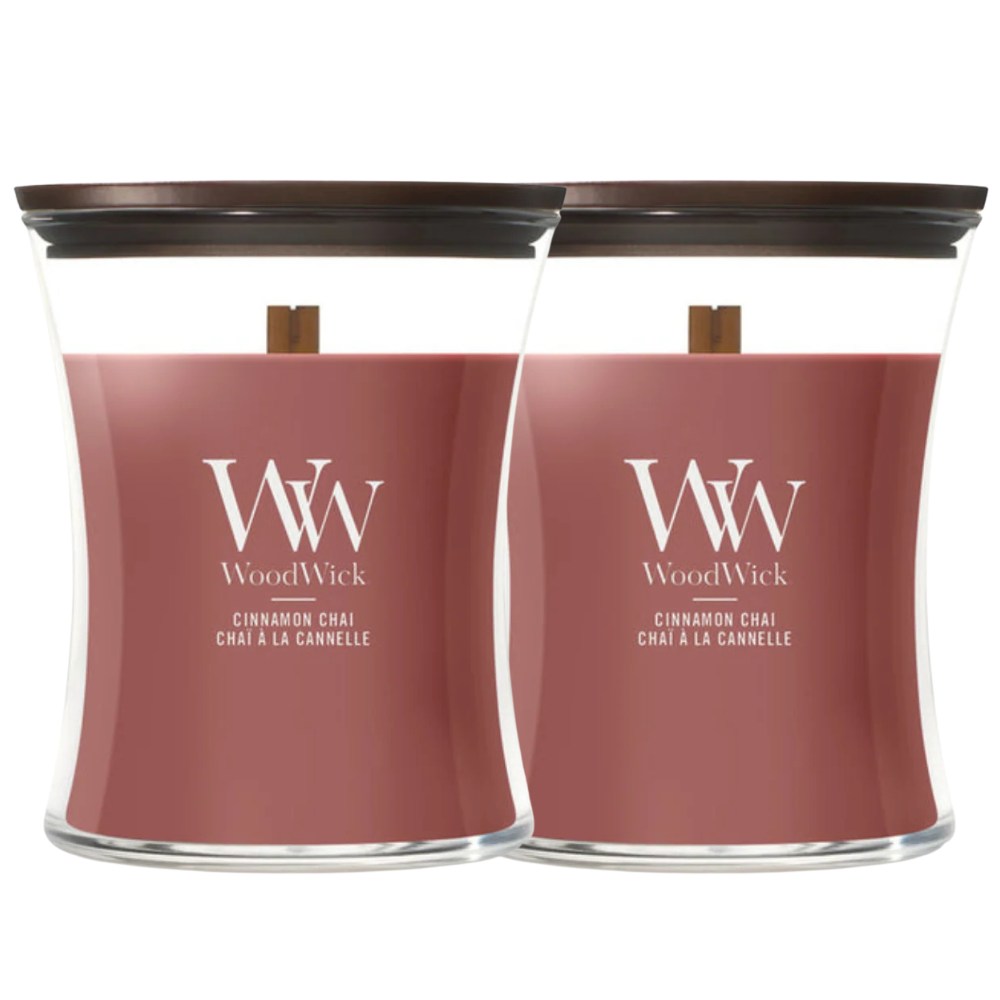 WoodWick Cinnamon Chai Medium Candle - 275gr