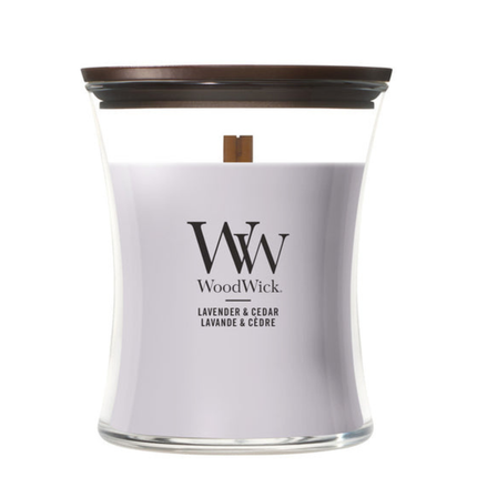 WoodWick Lavender & Cedar Medium Candle - 275gr