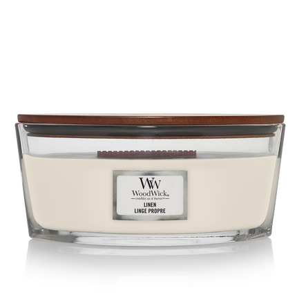 WoodWick Linen Ellipse Candle - 454gr