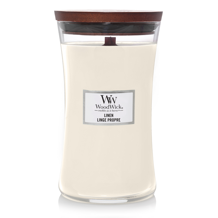 WoodWick Linen Large Candle - 611gr