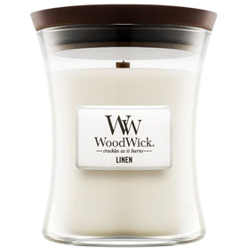 woodwick Linen Medium Candle - 275gr