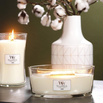 WoodWick Linen Mini Candle - 85gr