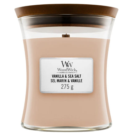 WoodWick Vanilla & Sea Salt Medium Candle - 275gr