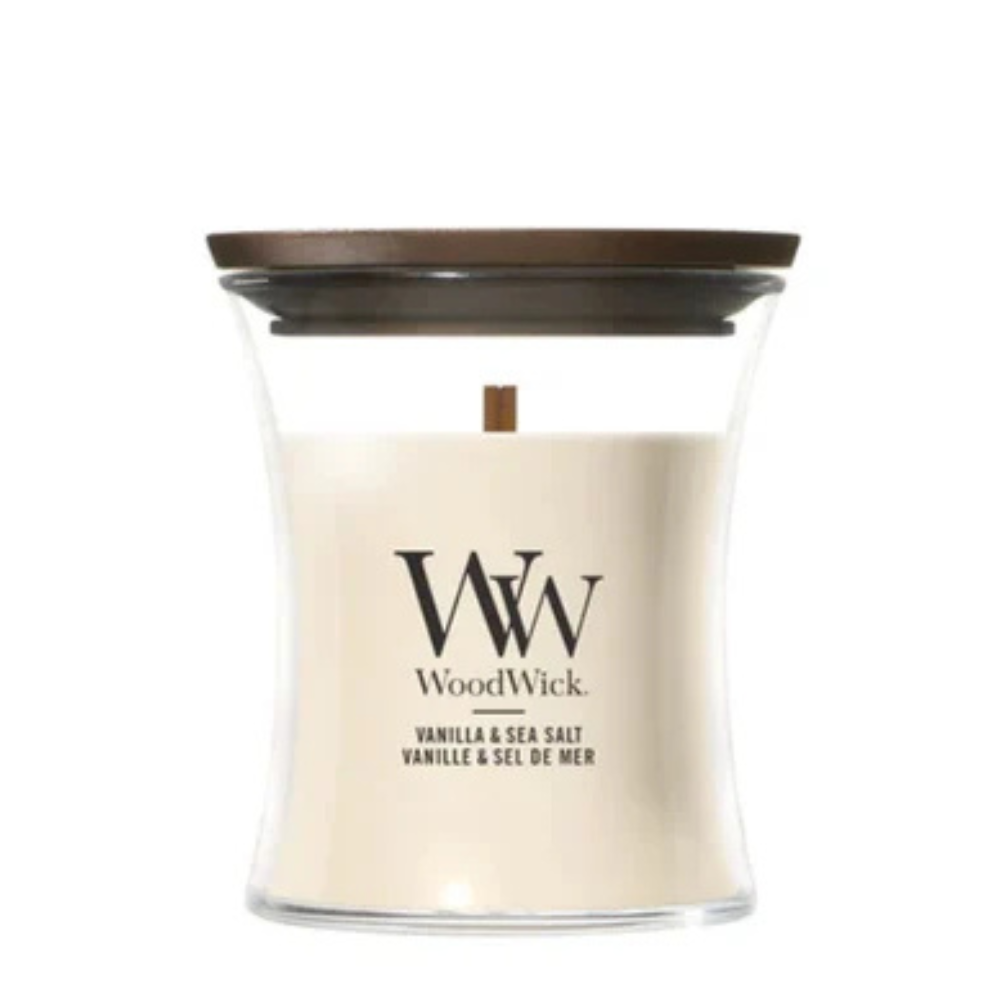 WoodWick Vanilla & Sea Salt Mini Candle - 85gr