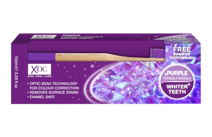XOC Purple Whitening Tandpasta + gratis tandenborstel - 100ml