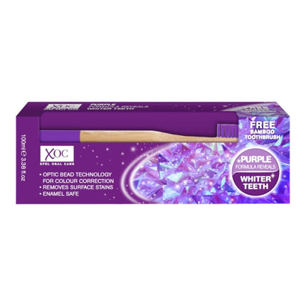 XOC Purple Whitening Tandpasta + gratis tandenborstel - 100ml
