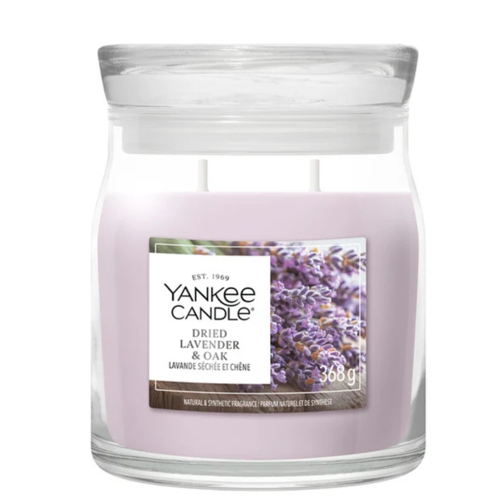 Yankee Candle Dried Lavender & Oak Medium Jar - 368gr