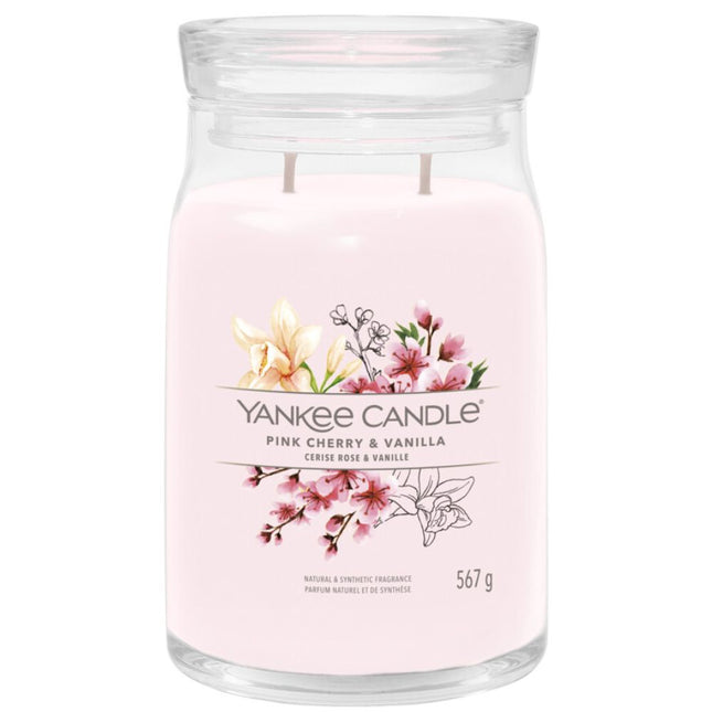 Yankee Candle Pink Cherry & Vanilla Signature Large Jar - 567gr