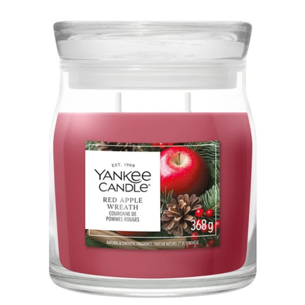 Yankee Candle Red Apple Wreath Medium Jar - 368gr