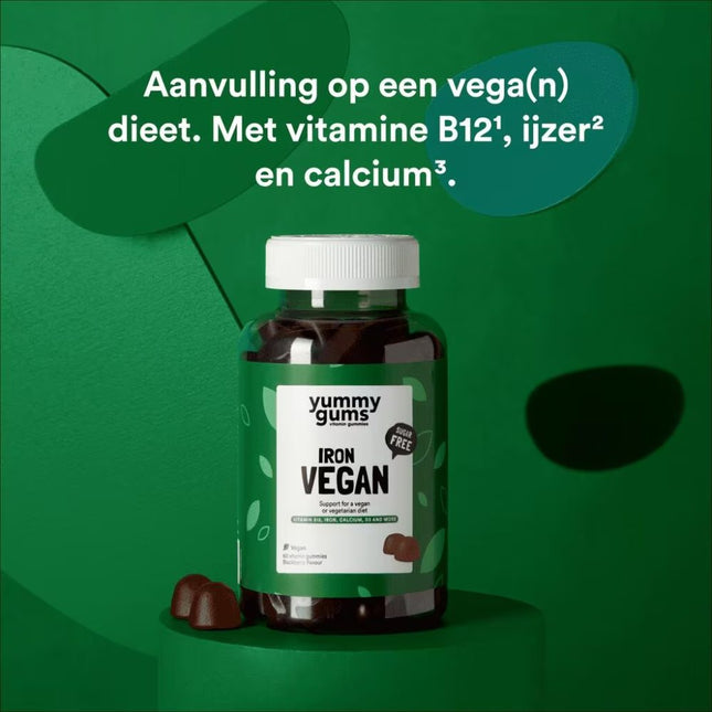 Yummygums Iron Vegan Complex Gummies - 60pcs