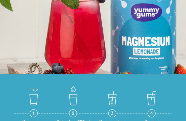Yummygums Magnesium Lemonade - 240gr