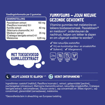Yummygums Slaap Vitamine Gummies - 60pcs